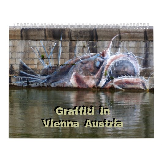 Calendrier Mural Graffite artistique en Vienne Autriche 24 Mois (Protection)