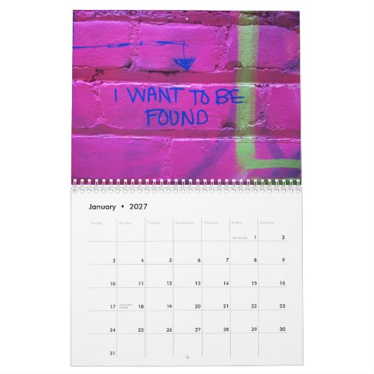 Calendrier Mural Graffiti 2010 (Jan 2027)