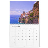 Calendrier mural grand format d'Amalfi, Positano (Feb 2027)