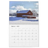 Calendrier Mural Granges au Vermont (Feb 2027)