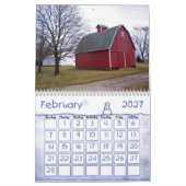 Calendrier Mural Granges de l'Iowa du nord (Feb 2027)