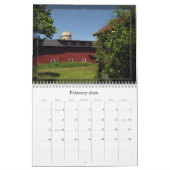 Calendrier Mural Granges rouges d'antan (Feb 2026)