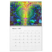 Calendrier Mural Guirlande de cuivre, fractales, 2007 (Feb 2027)