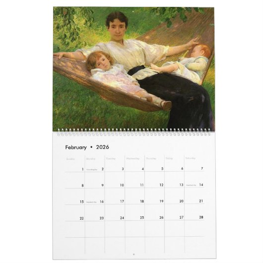 Calendrier Mural Hammock Dreams (Feb 2026)