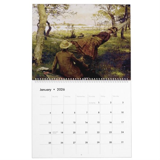 Calendrier Mural Hammock Dreams (Jan 2026)