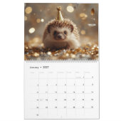 Calendrier mural Hérisson 2026 | 12 Mois (Jan 2027)