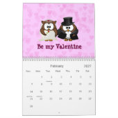 Calendrier Mural hibou 2014 différent (Feb 2027)