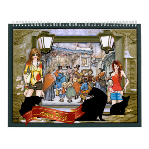 Calendrier Mural High Fashion & Anton Pieck