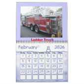 Calendrier Mural Honorer les pompiers (Feb 2026)