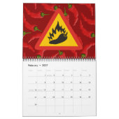 Calendrier Mural Hot pepper danger (Feb 2027)