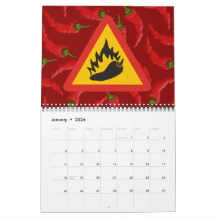 Calendrier Mural Hot pepper danger