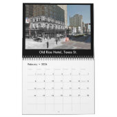 Calendrier Mural Houston - "alors et maintenant" classez (Feb 2026)