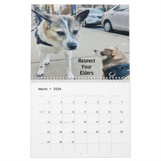 Calendrier mural Huey 2023 (Mar 2026)