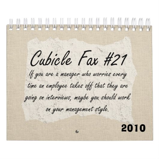 Calendrier Mural Humour de gestion 2010 (Protection)