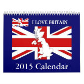 Calendrier Mural I LOVE BRITAIN 2015 Wall Calendar (Protection)