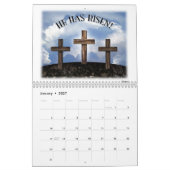 Calendrier Mural Il s'est levé 3 croix rocailleuses (Jan 2027)