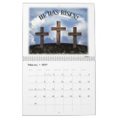 Calendrier Mural Il s'est levé 3 croix rocailleuses (Feb 2027)