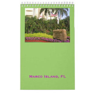Calendrier Mural Île de Marco, FL