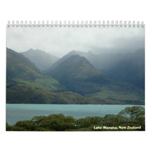 Calendrier Mural Île du sud, Nouvelle Zélande