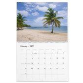 Calendrier Mural Îles Tropicales et Plages 2027 (Feb 2027)