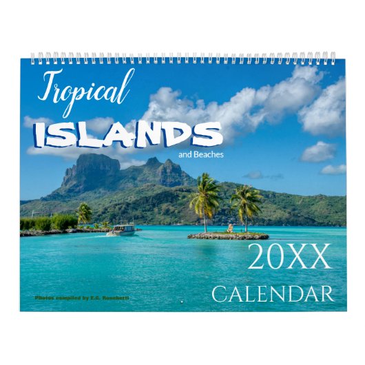 Calendrier Mural Îles Tropicales et Plages 2027 (Protection)