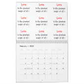 Calendrier Mural Illustration/calendrier inspiré du R-U conceptions (Feb 2026)