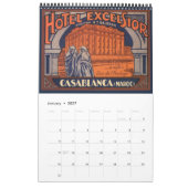 Calendrier Mural Illustration vintage Affiches de voyage internatio (Jan 2027)