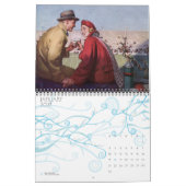 Calendrier Mural Illustration vintage Amour et romance (Jan 2027)