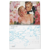 Calendrier Mural Illustration vintage Amour et romance (Feb 2027)