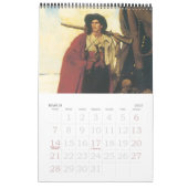 Calendrier Mural Illustration vintage Pirate de 12 mois (Mar 2027)