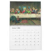 Calendrier Mural Illustration vintage Religieuse, Religion chrétien (Jan 2026)
