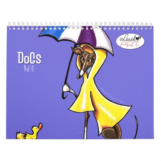 Calendrier Mural Illustrations de chiens hors-série Art Vol 2 (Protection)