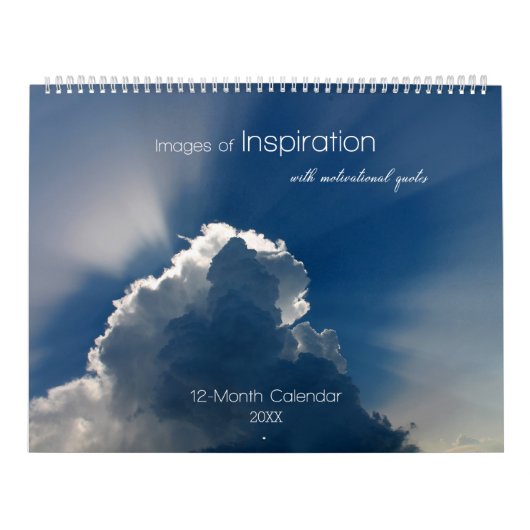 Calendrier Mural Images d'inspiration avec citations motivantes (Protection)