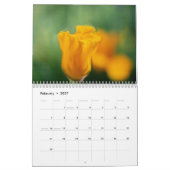 Calendrier Mural images rares de fleur (Feb 2027)