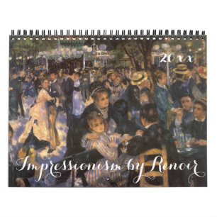 Calendrier Mural Impressionnisme vintage par Pierre Auguste Renoir