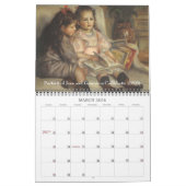 Calendrier Mural Impressionnisme vintage par Pierre Auguste Renoir (Mar 2026)