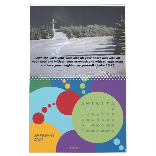 Calendrier Mural Inspiration (Jan 2027)