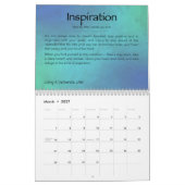 Calendrier mural inspiré - 2016 (Mar 2027)