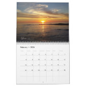 Calendrier mural inspiré à la maison arrière de (Feb 2026)