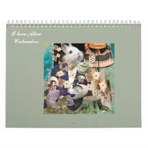Calendrier Mural J'aime Alice au pays des merveilles