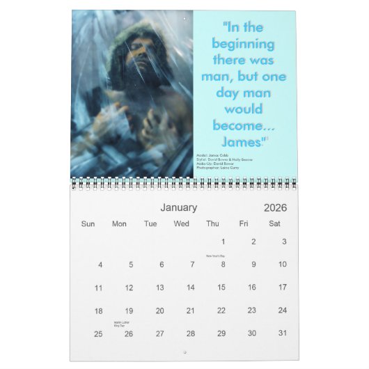 Calendrier Mural James (Jan 2026)