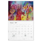 CALENDRIER MURAL JARDIN DES OMBRES PERDUES -DRAGON ROUGE VOL 2013 (Feb 2027)