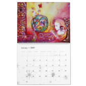 CALENDRIER MURAL JARDIN DES OMBRES PERDUES -DRAGON ROUGE VOL 2013 (Jan 2027)