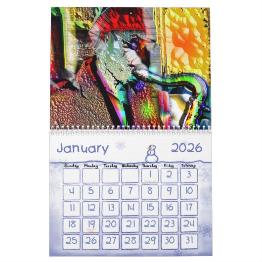 CALENDRIER MURAL JAZZ - MA - TAZZ (Jan 2026)