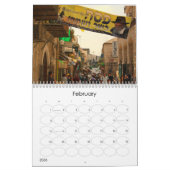 Calendrier Mural Jérusalem moderne (Feb 2026)