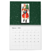 Calendrier Mural Jolly Ol' St. Nicholas Noël toute l'année (Feb 2026)