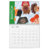 Calendrier Mural Joyeux Enfants Art pour enfants (Mar 2026)
