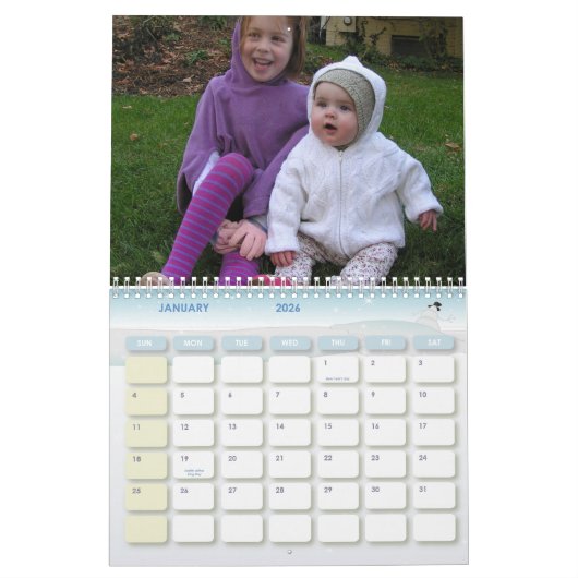 Calendrier Mural Joyeux Noël et une bonne année ! (Jan 2026)