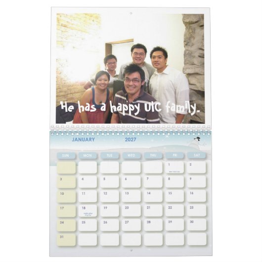 Calendrier Mural Kenny liang (Jan 2027)
