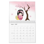 Calendrier Mural Kokeshi Dolls EP (Mar 2027)
